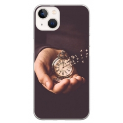 Husa personalizata tip carcasa HQPrint pentru Apple iPhone 15, model Time Flies 1, multicolor, S1D1M0364
