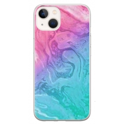 Husa personalizata tip carcasa HQPrint pentru Apple iPhone 15, model Colorful Mess, multicolor, S1D1M0374