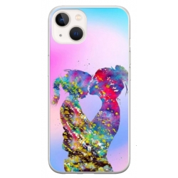 Husa personalizata tip carcasa HQPrint pentru Apple iPhone 15, model Colorful Love, multicolor, S1D1M0376