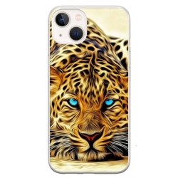 Husa personalizata tip carcasa HQPrint pentru Apple iPhone 15, model Cheetah, multicolor, S1D1M0382