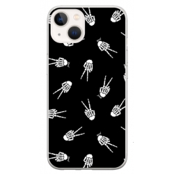 Husa personalizata tip carcasa HQPrint pentru Apple iPhone 15, model OK Skelly, multicolor, S1D1M0388