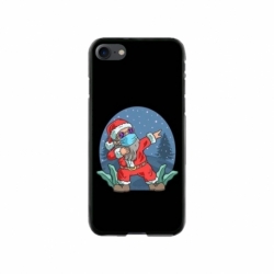 Husa personalizata tip carcasa HQPrint pentru Apple iPhone SE2, model Covid Santa, multicolor, S1D1M0055