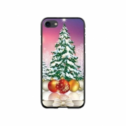 Husa personalizata tip carcasa HQPrint pentru Apple iPhone SE2, model Christmas Tree 1, multicolor, S1D1M0057