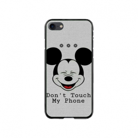Husa personalizata tip carcasa HQPrint pentru Apple iPhone SE2, model Dont Touch my Phone 3, multicolor, S1D1M0123