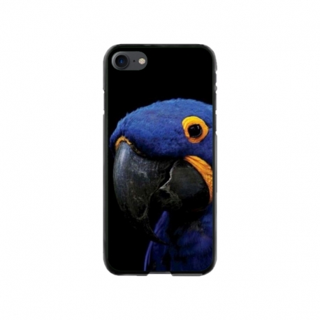 Husa personalizata tip carcasa HQPrint pentru Apple iPhone SE2, model Blue Parrot, multicolor, S1D1M0145