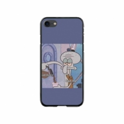 Husa personalizata tip carcasa HQPrint pentru Apple iPhone SE2, model Squidward 1, multicolor, S1D1M0161