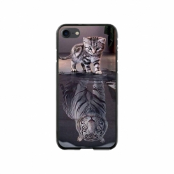 Husa personalizata tip carcasa HQPrint pentru Apple iPhone SE2, model Tiger, multicolor, S1D1M0242