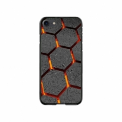 Husa personalizata tip carcasa HQPrint pentru Apple iPhone SE2, model Lava Hex, multicolor, S1D1M0265