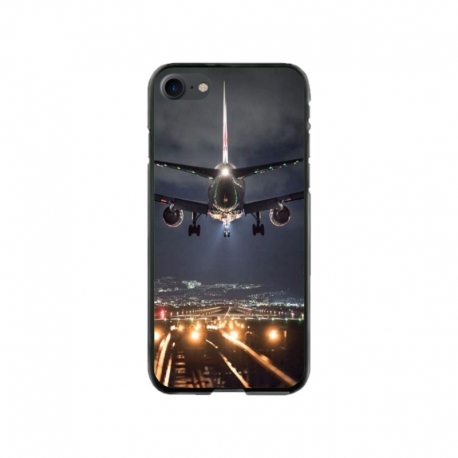 Husa personalizata tip carcasa HQPrint pentru Apple iPhone SE2, model Airplane Landing, multicolor, S1D1M0266