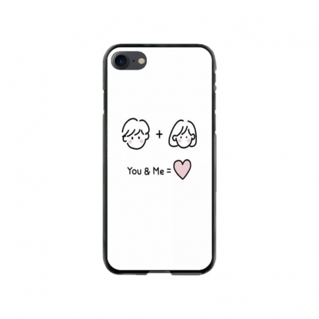 Husa personalizata tip carcasa HQPrint pentru Apple iPhone SE2, model You and Me, multicolor, S1D1M0274