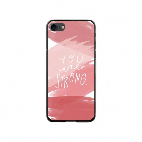 Husa personalizata tip carcasa HQPrint pentru Apple iPhone SE2, model You are Strong, multicolor, S1D1M0275
