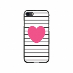 Husa personalizata tip carcasa HQPrint pentru Apple iPhone SE2, model Heart, multicolor, S1D1M0291