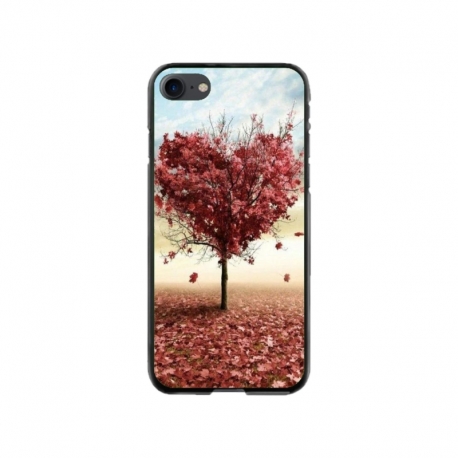Husa personalizata tip carcasa HQPrint pentru Apple iPhone SE2, model Heart Tree, multicolor, S1D1M0293