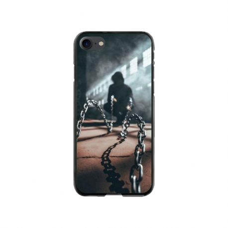 Husa personalizata tip carcasa HQPrint pentru Apple iPhone SE2, model Chain Man, multicolor, S1D1M0296