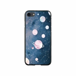 Husa personalizata tip carcasa HQPrint pentru Apple iPhone SE2, model Solar System, multicolor, S1D1M0313