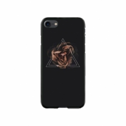 Husa personalizata tip carcasa HQPrint pentru Apple iPhone SE2, model Triangle Rose, multicolor, S1D1M0316