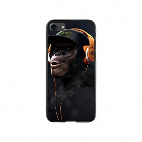 Husa personalizata tip carcasa HQPrint pentru Apple iPhone SE2, model Monkey, multicolor, S1D1M0319