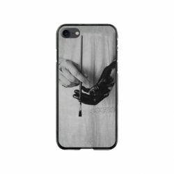 Husa personalizata tip carcasa HQPrint pentru Apple iPhone SE2, model Black Paint, multicolor, S1D1M0336