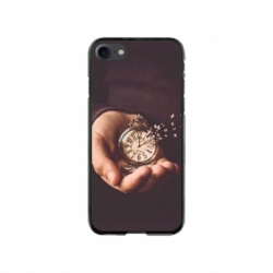 Husa personalizata tip carcasa HQPrint pentru Apple iPhone SE2, model Time Flies 1, multicolor, S1D1M0364