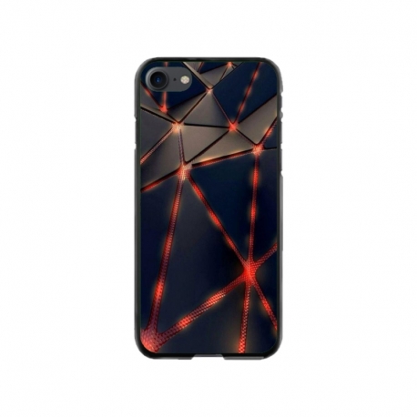 Husa personalizata tip carcasa HQPrint pentru Apple iPhone SE2, model Lava Triangles, multicolor, S1D1M0367