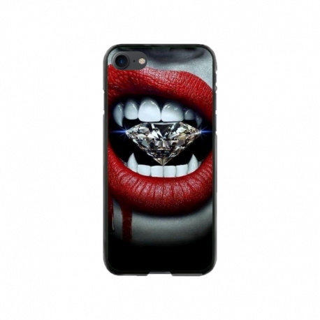 Husa personalizata tip carcasa HQPrint pentru Apple iPhone SE2, model Diamond Vampire, multicolor, S1D1M0370