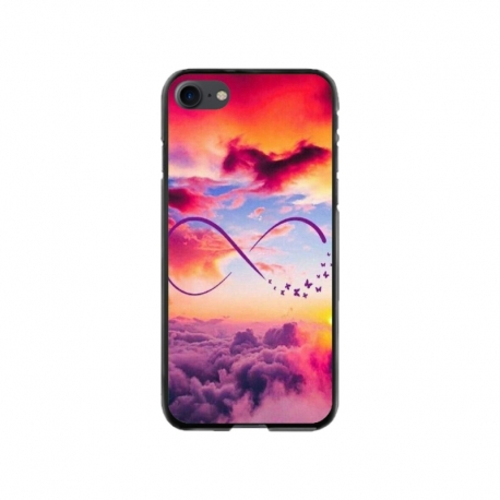 Husa personalizata tip carcasa HQPrint pentru Apple iPhone SE2, model Bright Infinity, multicolor, S1D1M0377