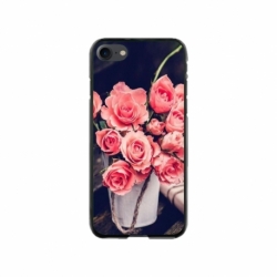 Husa personalizata tip carcasa HQPrint pentru Apple iPhone SE2, model Flowers 22, multicolor, S1D1M0379