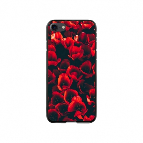 Husa personalizata tip carcasa HQPrint pentru Apple iPhone SE2, model Flowers 24, multicolor, S1D1M0386