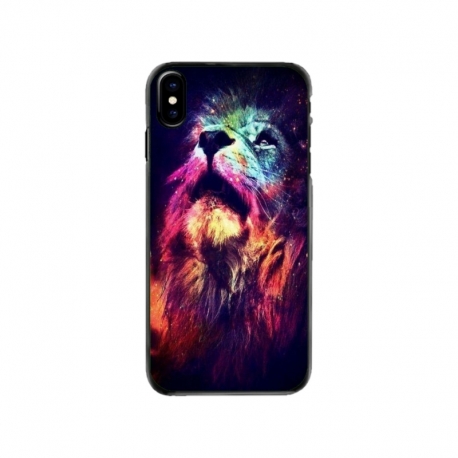 Husa personalizata tip carcasa HQPrint pentru Apple iPhone X, model Celestial Lion, multicolor, S1D1M0002