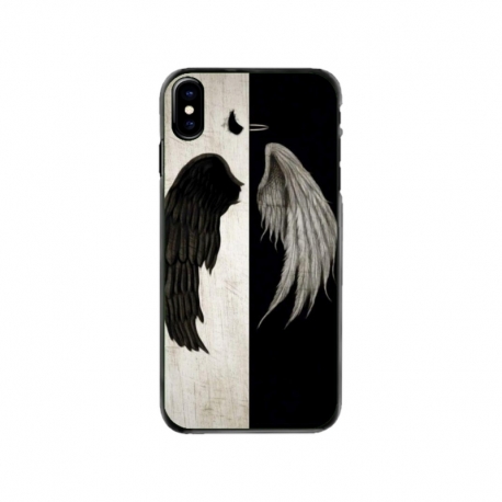 Husa personalizata tip carcasa HQPrint pentru Apple iPhone X, model Angel Wings, multicolor, S1D1M0004