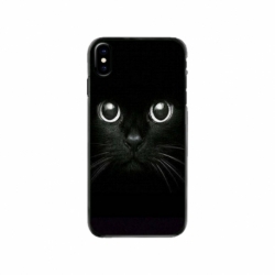 Husa personalizata tip carcasa HQPrint pentru Apple iPhone X, model Black Cat 1, multicolor, S1D1M0015