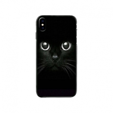 Husa personalizata tip carcasa HQPrint pentru Apple iPhone X, model Black Cat 1, multicolor, S1D1M0015