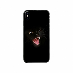 Husa personalizata tip carcasa HQPrint pentru Apple iPhone X, model Black Cat 2, multicolor, S1D1M0016