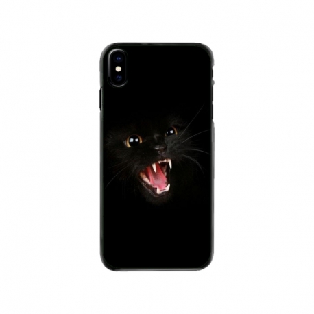 Husa personalizata tip carcasa HQPrint pentru Apple iPhone X, model Black Cat 2, multicolor, S1D1M0016