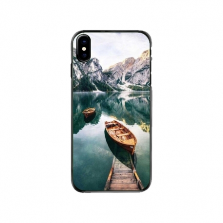 Husa personalizata tip carcasa HQPrint pentru Apple iPhone X, model Boats, multicolor, S1D1M0024