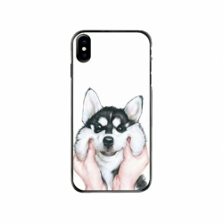 Husa personalizata tip carcasa HQPrint pentru Apple iPhone X, model Fluffy Dog, multicolor, S1D1M0033