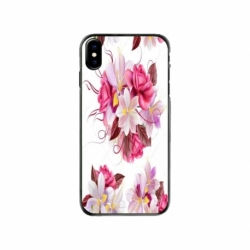 Husa personalizata tip carcasa HQPrint pentru Apple iPhone X, model Flowers 4, multicolor, S1D1M0040