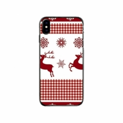 Husa personalizata tip carcasa HQPrint pentru Apple iPhone X, model Reindeer 1, multicolor, S1D1M0051