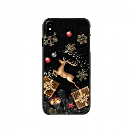 Husa personalizata tip carcasa HQPrint pentru Apple iPhone X, model Reindeer 2, multicolor, S1D1M0052