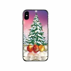 Husa personalizata tip carcasa HQPrint pentru Apple iPhone X, model Christmas Tree 1, multicolor, S1D1M0057