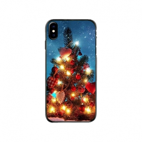 Husa personalizata tip carcasa HQPrint pentru Apple iPhone X, model Christmas Tree 2, multicolor, S1D1M0058