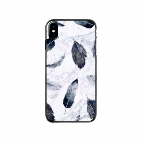Husa personalizata tip carcasa HQPrint pentru Apple iPhone X, model Leaf Design 2, multicolor, S1D1M0071