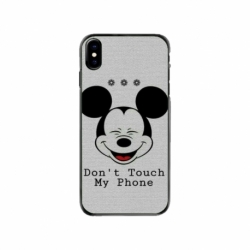 Husa personalizata tip carcasa HQPrint pentru Apple iPhone X, model Dont Touch my Phone 3, multicolor, S1D1M0123