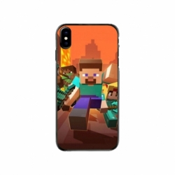 Husa personalizata tip carcasa HQPrint pentru Apple iPhone X, model Minecraft 1, multicolor, S1D1M0125