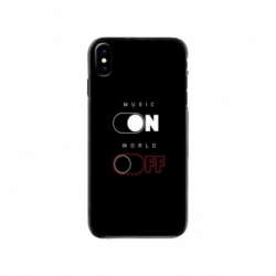 Husa personalizata tip carcasa HQPrint pentru Apple iPhone X, model Phone On World Off, multicolor, S1D1M0131