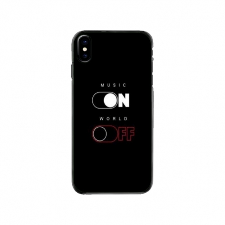 Husa personalizata tip carcasa HQPrint pentru Apple iPhone X, model Phone On World Off, multicolor, S1D1M0131