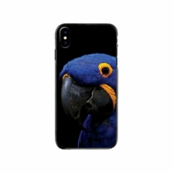 Husa personalizata tip carcasa HQPrint pentru Apple iPhone X, model Blue Parrot, multicolor, S1D1M0145