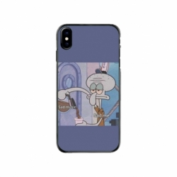Husa personalizata tip carcasa HQPrint pentru Apple iPhone X, model Squidward 1, multicolor, S1D1M0161