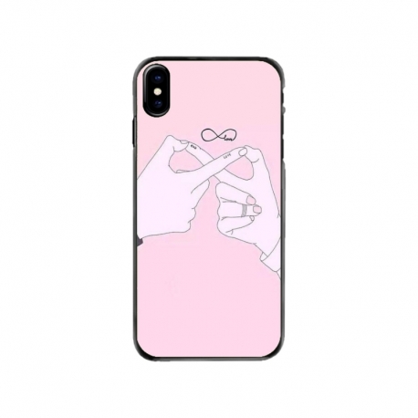 Husa personalizata tip carcasa HQPrint pentru Apple iPhone X, model Infinity Togeter, multicolor, S1D1M0251