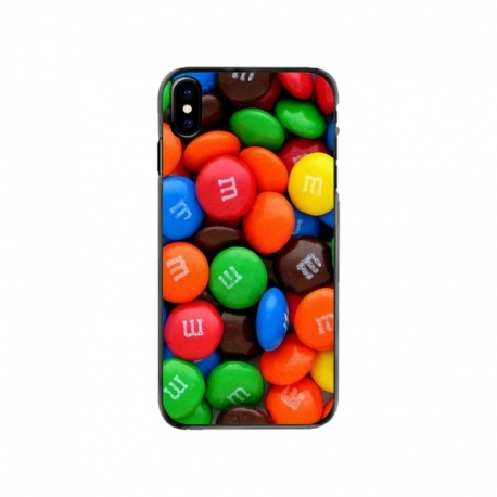 Husa personalizata tip carcasa HQPrint pentru Apple iPhone X, model MandM, multicolor, S1D1M0257